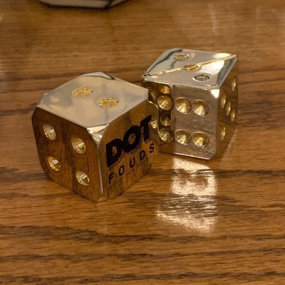 Vintage Die-Cast Brass Dice Novelty Clock - Picture 6 of 9